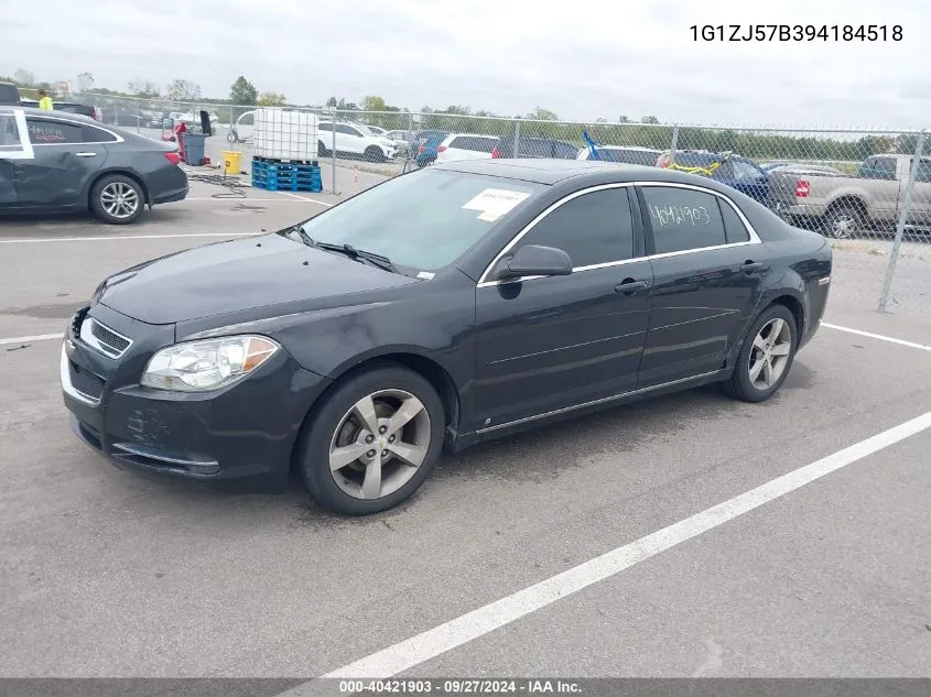 2009 Chevrolet Malibu Lt VIN: 1G1ZJ57B394184518 Lot: 40421903