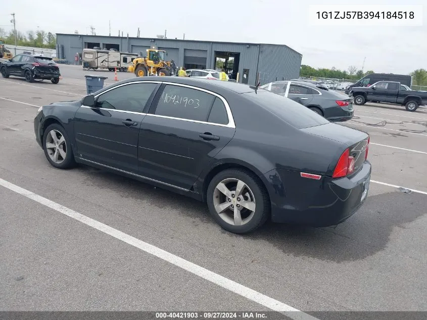 2009 Chevrolet Malibu Lt VIN: 1G1ZJ57B394184518 Lot: 40421903