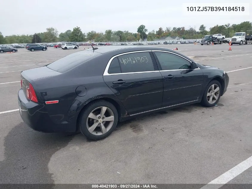 2009 Chevrolet Malibu Lt VIN: 1G1ZJ57B394184518 Lot: 40421903