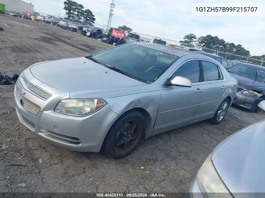 2009 Chevrolet Malibu Lt VIN: 1G1ZH57B99F215707 Lot: 40425310