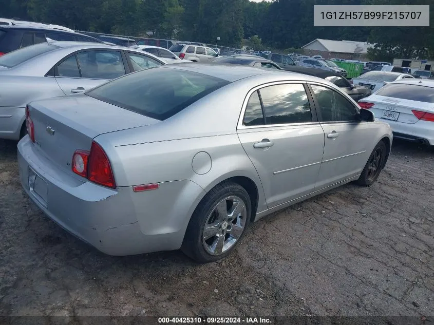 2009 Chevrolet Malibu Lt VIN: 1G1ZH57B99F215707 Lot: 40425310