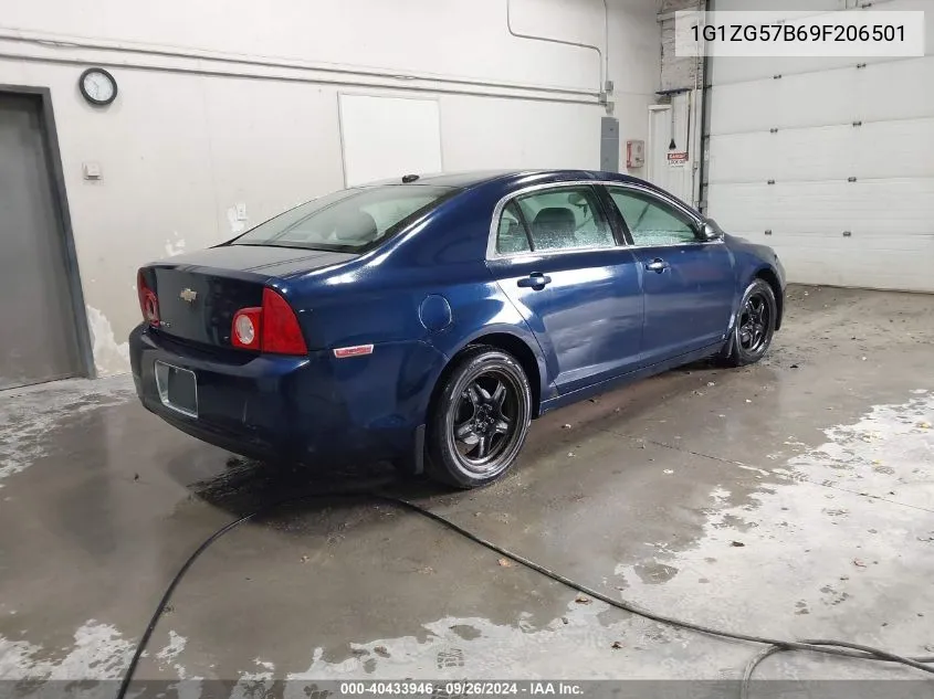 2009 Chevrolet Malibu Ls VIN: 1G1ZG57B69F206501 Lot: 40433946