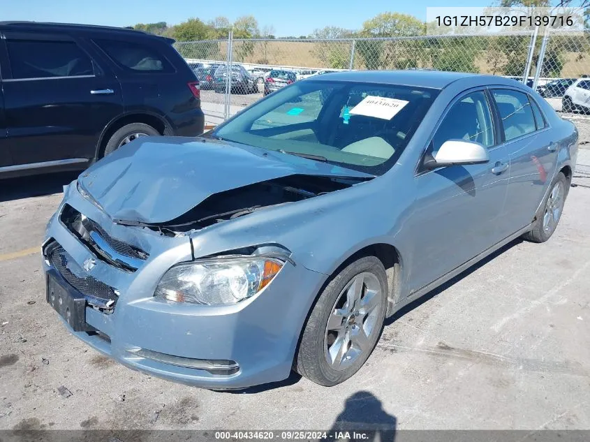 2009 Chevrolet Malibu Lt VIN: 1G1ZH57B29F139716 Lot: 40434620