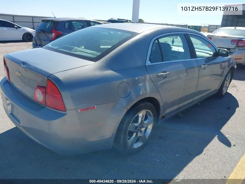 2009 Chevrolet Malibu Lt VIN: 1G1ZH57B29F139716 Lot: 40434620