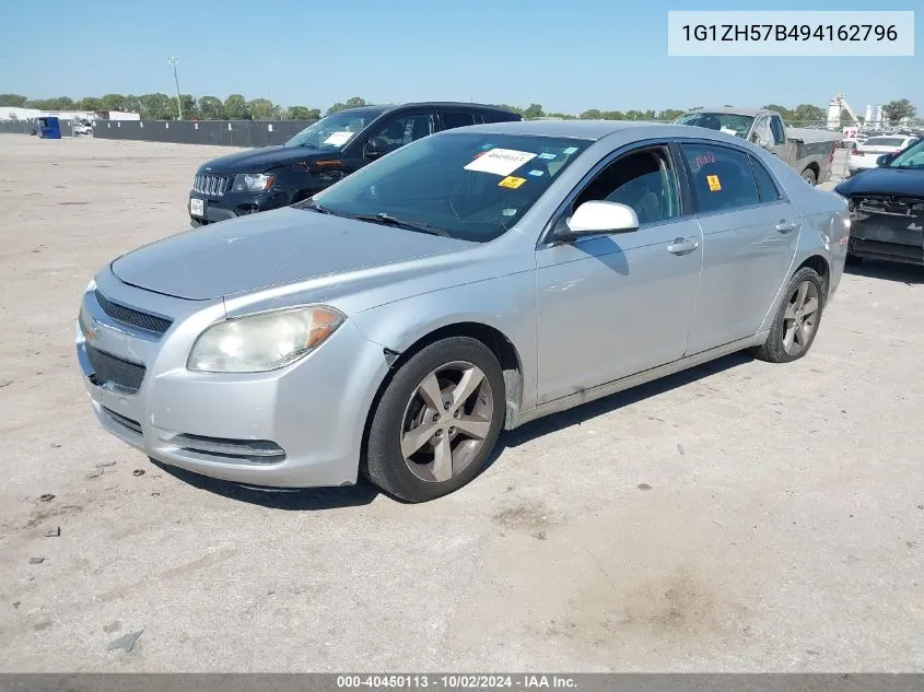 2009 Chevrolet Malibu Lt VIN: 1G1ZH57B494162796 Lot: 40450113