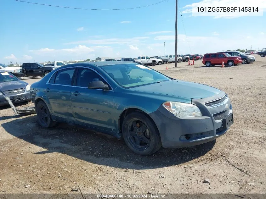 2009 Chevrolet Malibu Ls VIN: 1G1ZG57B89F145314 Lot: 40460140