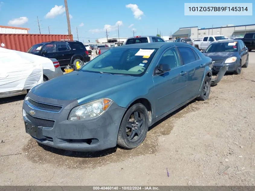 2009 Chevrolet Malibu Ls VIN: 1G1ZG57B89F145314 Lot: 40460140