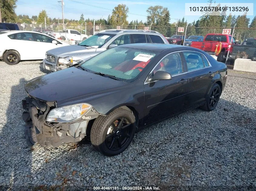 2009 Chevrolet Malibu Ls VIN: 1G1ZG57B49F135296 Lot: 40461181