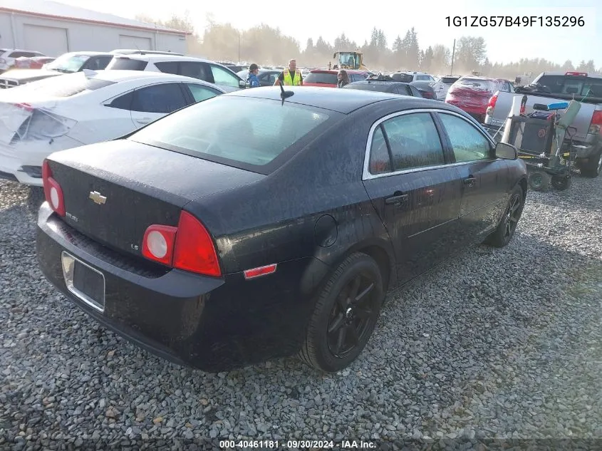 2009 Chevrolet Malibu Ls VIN: 1G1ZG57B49F135296 Lot: 40461181