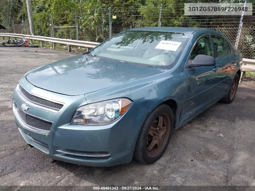 2009 Chevrolet Malibu Ls VIN: 1G1ZG57B59F226948 Lot: 40461342