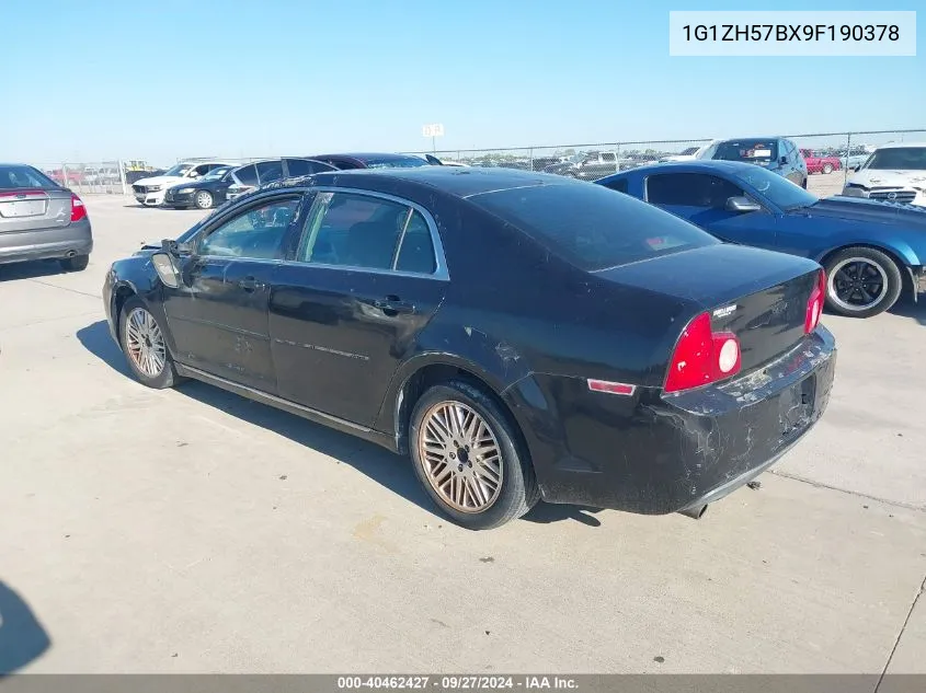 2009 Chevrolet Malibu Lt VIN: 1G1ZH57BX9F190378 Lot: 40462427