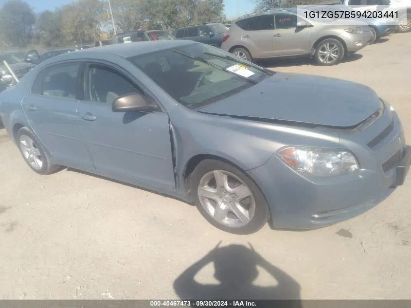 2009 Chevrolet Malibu Ls VIN: 1G1ZG57B594203441 Lot: 40467473