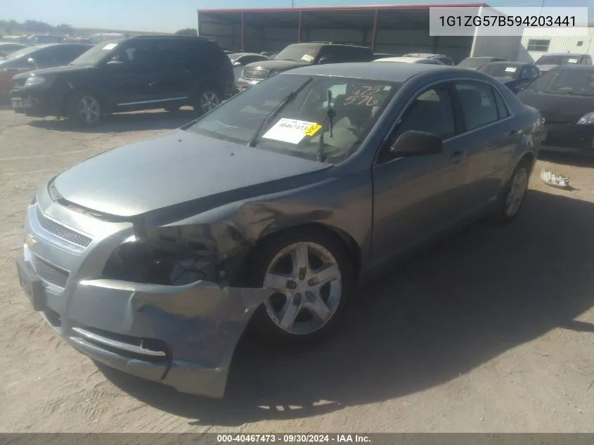 2009 Chevrolet Malibu Ls VIN: 1G1ZG57B594203441 Lot: 40467473