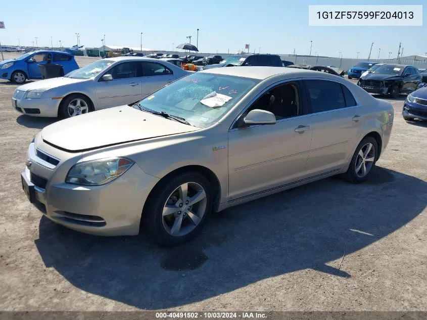 2009 Chevrolet Malibu Hybrid VIN: 1G1ZF57599F204013 Lot: 40491502