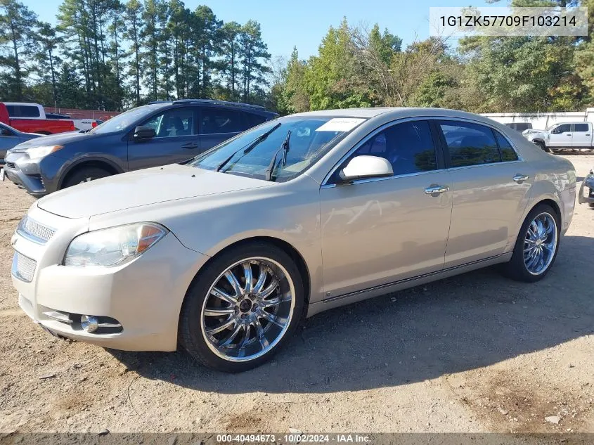 2009 Chevrolet Malibu Ltz VIN: 1G1ZK57709F103214 Lot: 40494673