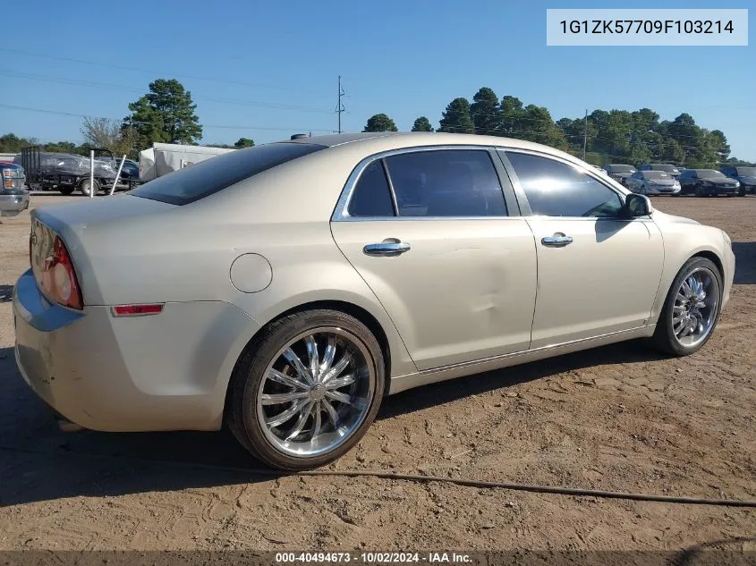 2009 Chevrolet Malibu Ltz VIN: 1G1ZK57709F103214 Lot: 40494673