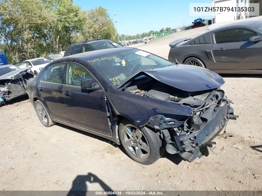 2009 Chevrolet Malibu Lt VIN: 1G1ZH57B794135303 Lot: 40504139