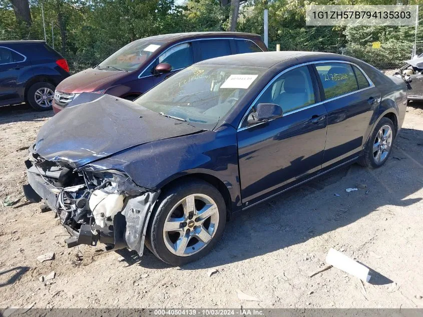 2009 Chevrolet Malibu Lt VIN: 1G1ZH57B794135303 Lot: 40504139