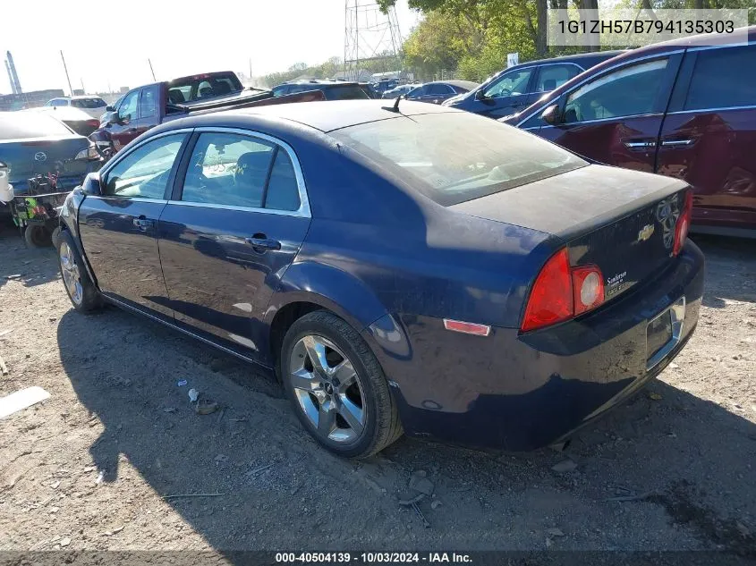 2009 Chevrolet Malibu Lt VIN: 1G1ZH57B794135303 Lot: 40504139