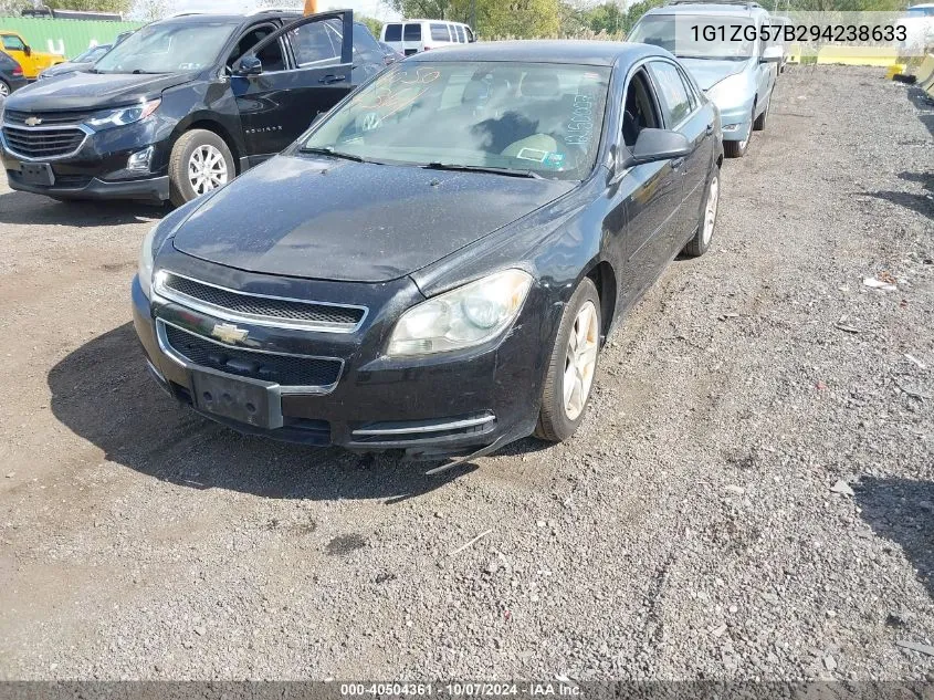 2009 Chevrolet Malibu Ls VIN: 1G1ZG57B294238633 Lot: 40504361