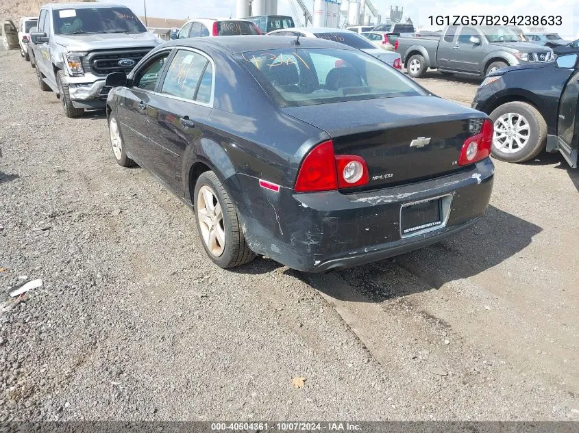 2009 Chevrolet Malibu Ls VIN: 1G1ZG57B294238633 Lot: 40504361