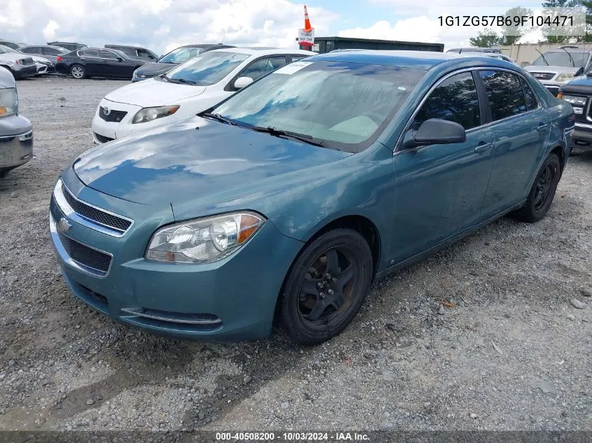 2009 Chevrolet Malibu Ls VIN: 1G1ZG57B69F104471 Lot: 40508200