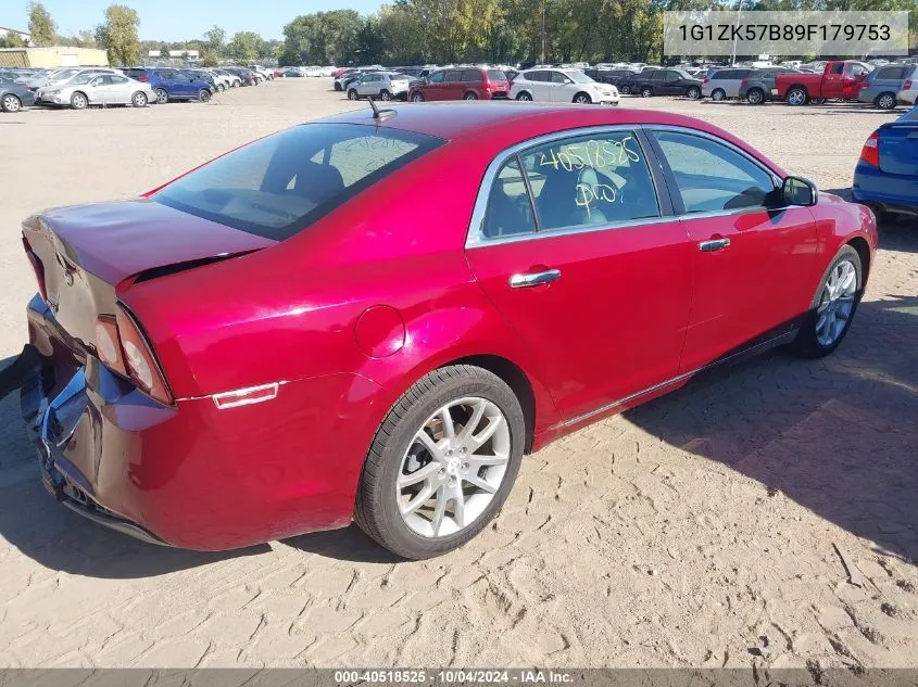 2009 Chevrolet Malibu Ltz VIN: 1G1ZK57B89F179753 Lot: 40518525