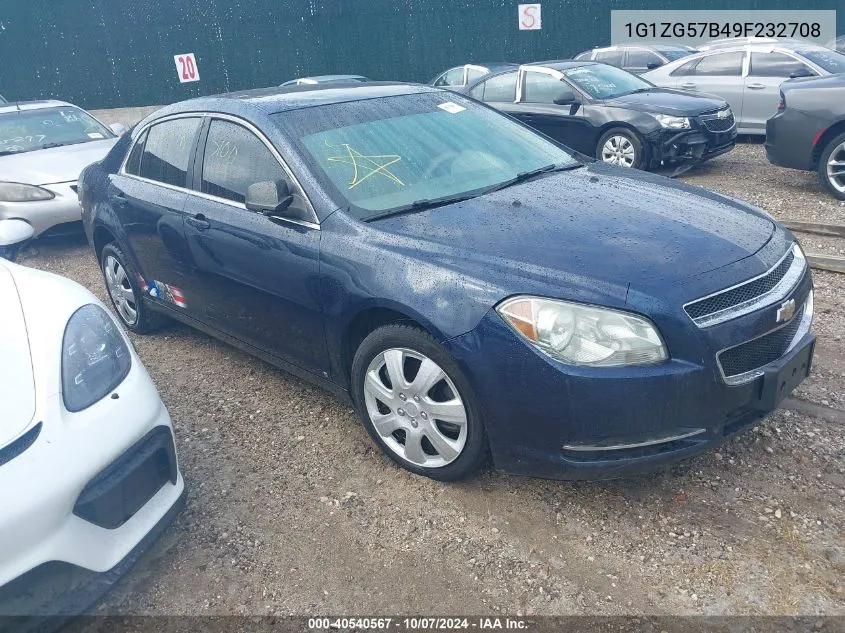 2009 Chevrolet Malibu Ls VIN: 1G1ZG57B49F232708 Lot: 40540567