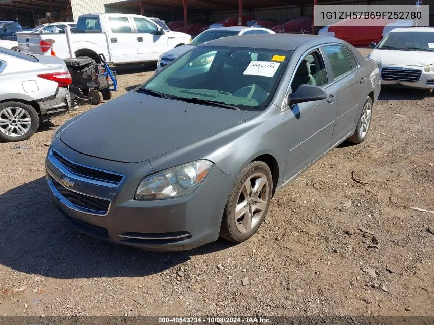 2009 Chevrolet Malibu Lt VIN: 1G1ZH57B69F252780 Lot: 40543734