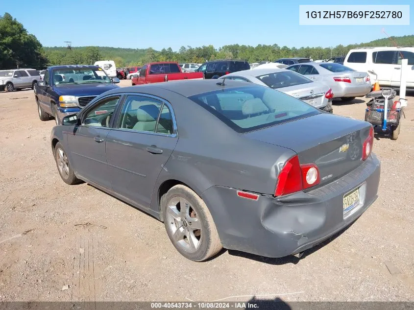 2009 Chevrolet Malibu Lt VIN: 1G1ZH57B69F252780 Lot: 40543734