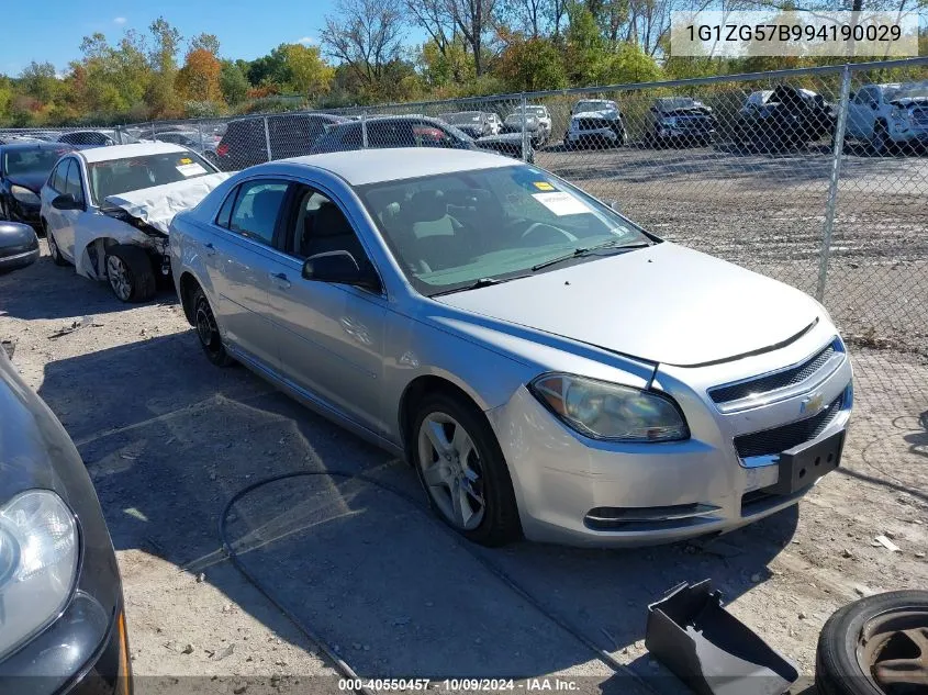 2009 Chevrolet Malibu Ls VIN: 1G1ZG57B994190029 Lot: 40550457