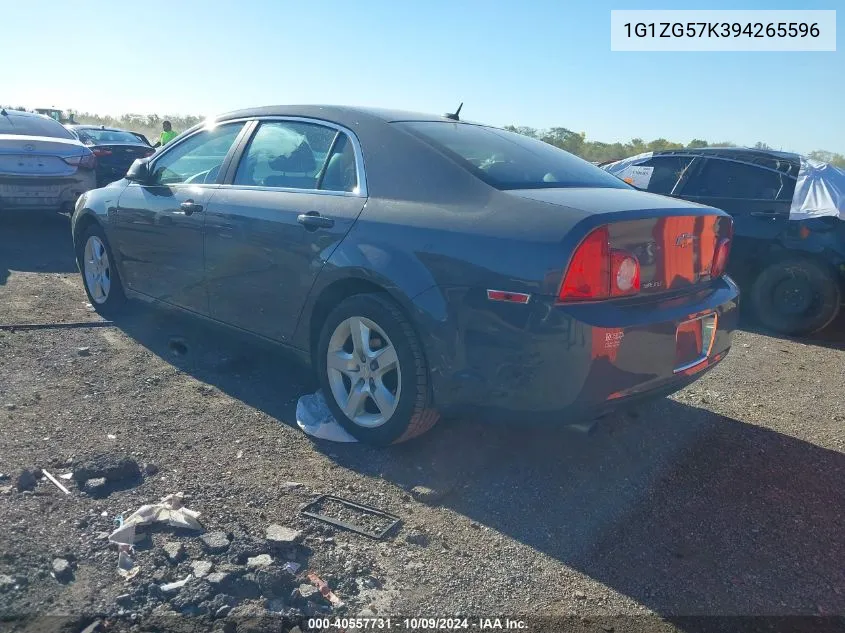 2009 Chevrolet Malibu Ls VIN: 1G1ZG57K394265596 Lot: 40557731