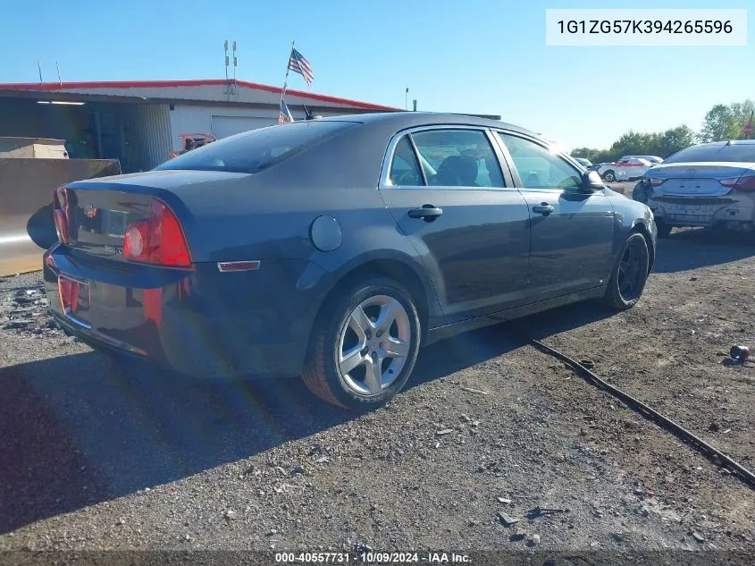 2009 Chevrolet Malibu Ls VIN: 1G1ZG57K394265596 Lot: 40557731