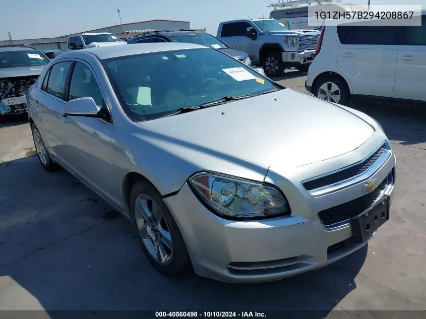 2009 Chevrolet Malibu Lt VIN: 1G1ZH57B294208867 Lot: 40560498