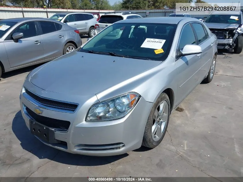 2009 Chevrolet Malibu Lt VIN: 1G1ZH57B294208867 Lot: 40560498