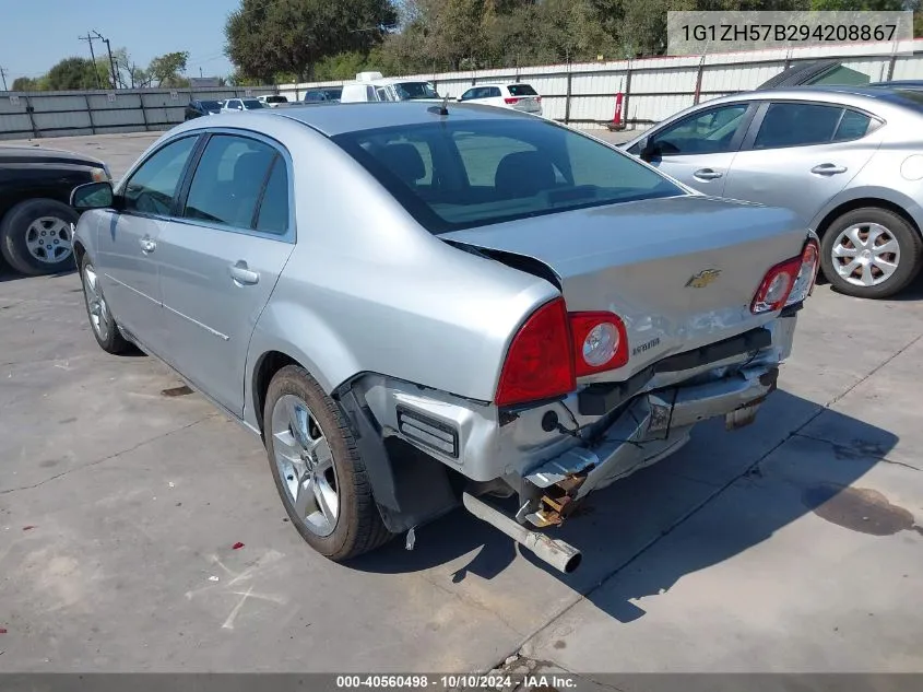 2009 Chevrolet Malibu Lt VIN: 1G1ZH57B294208867 Lot: 40560498