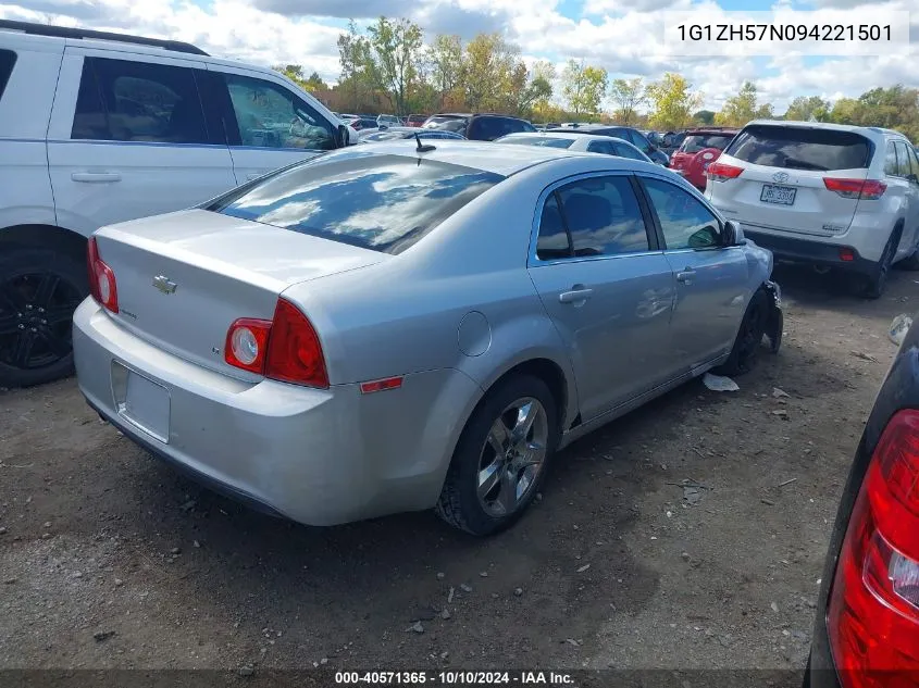 2009 Chevrolet Malibu Lt VIN: 1G1ZH57N094221501 Lot: 40571365