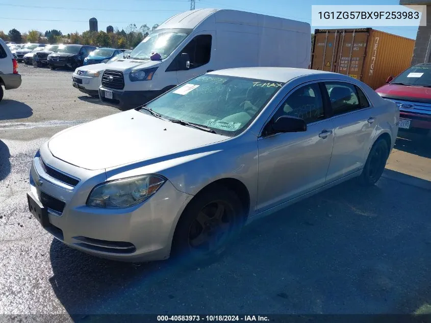 2009 Chevrolet Malibu Ls VIN: 1G1ZG57BX9F253983 Lot: 40583973