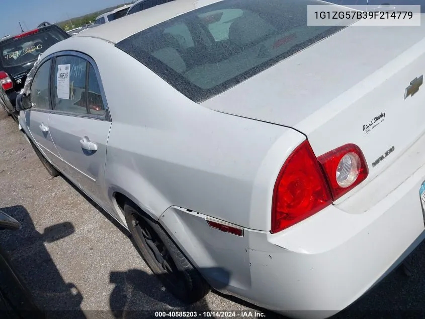 2009 Chevrolet Malibu Ls VIN: 1G1ZG57B39F214779 Lot: 40585203