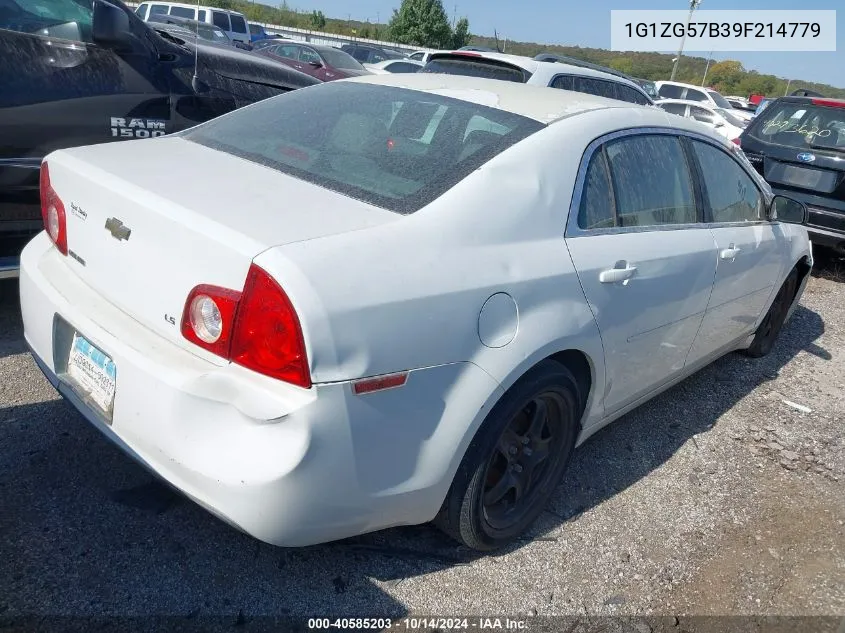 1G1ZG57B39F214779 2009 Chevrolet Malibu Ls