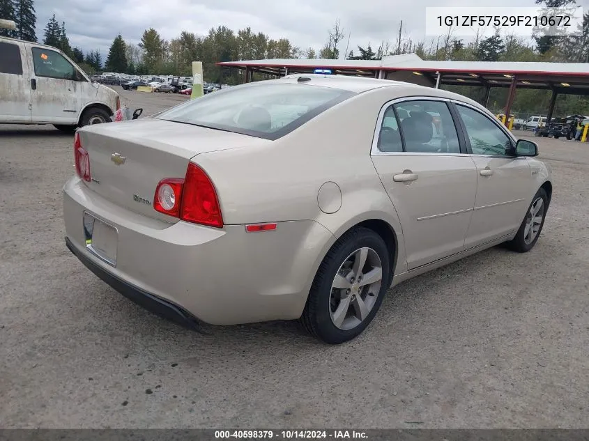 2009 Chevrolet Malibu Hybrid VIN: 1G1ZF57529F210672 Lot: 40598379