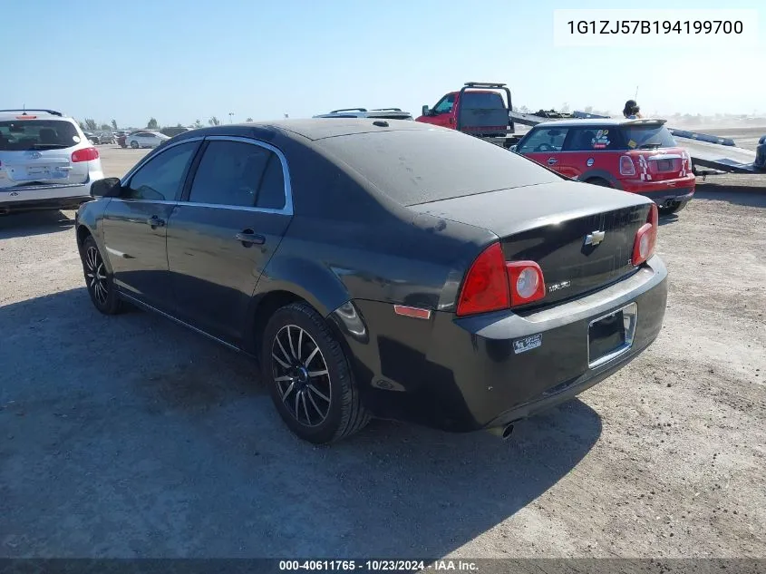 2009 Chevrolet Malibu Lt VIN: 1G1ZJ57B194199700 Lot: 40611765