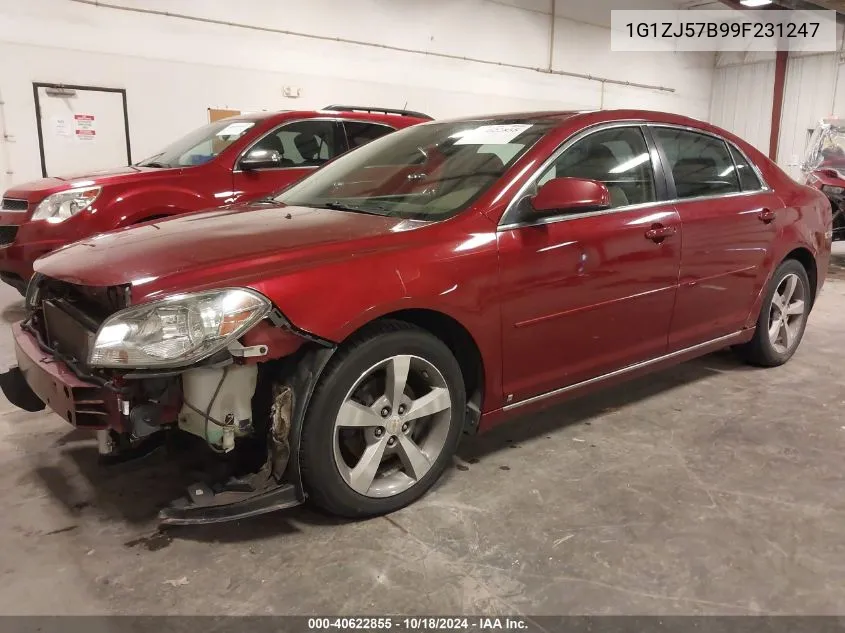 2009 Chevrolet Malibu Lt VIN: 1G1ZJ57B99F231247 Lot: 40622855