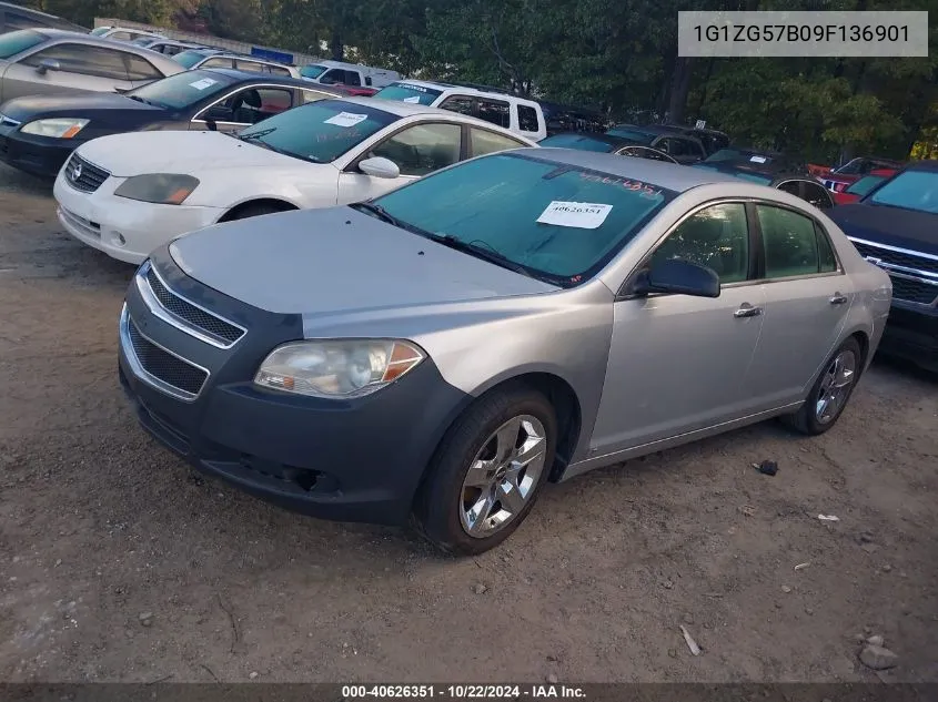 2009 Chevrolet Malibu Ls VIN: 1G1ZG57B09F136901 Lot: 40626351