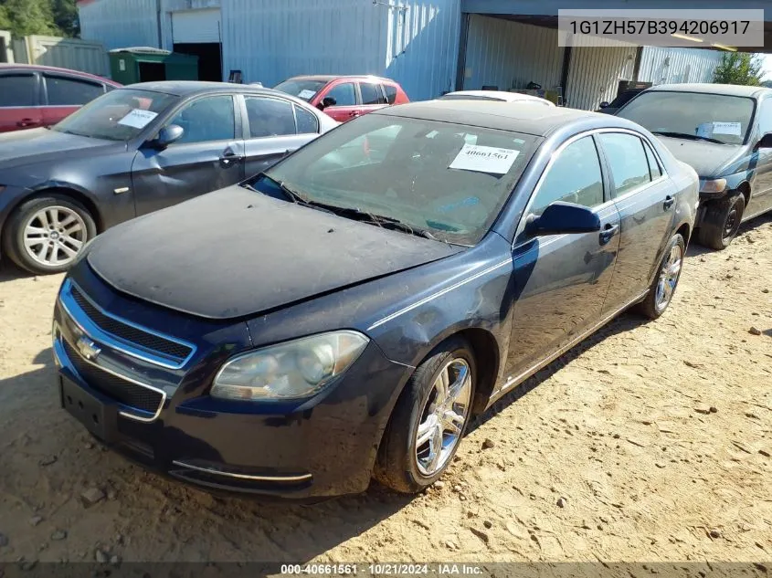 2009 Chevrolet Malibu Lt VIN: 1G1ZH57B394206917 Lot: 40661561