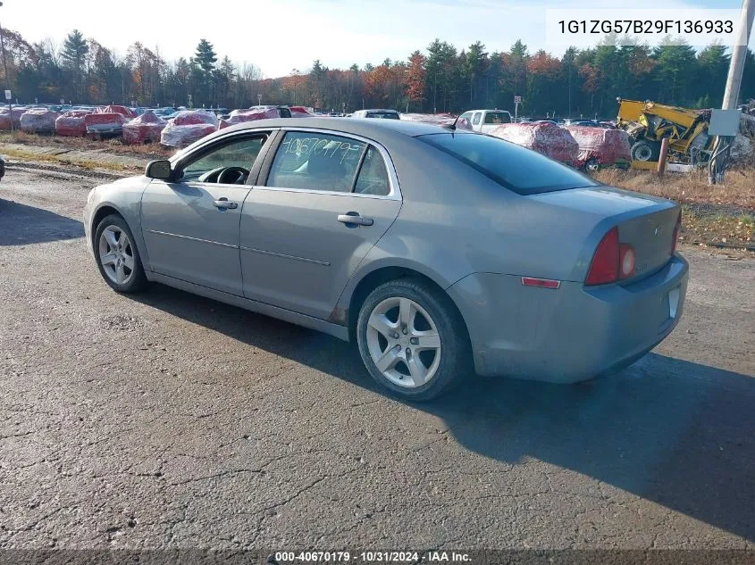 1G1ZG57B29F136933 2009 Chevrolet Malibu Ls