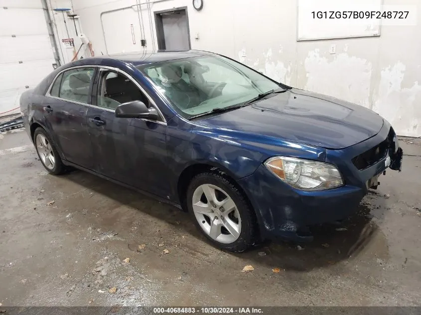 2009 Chevrolet Malibu Ls VIN: 1G1ZG57B09F248727 Lot: 40684883