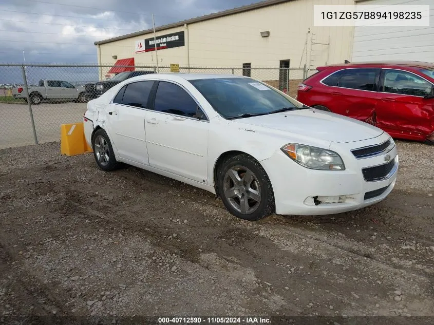 2009 Chevrolet Malibu Ls VIN: 1G1ZG57B894198235 Lot: 40712590