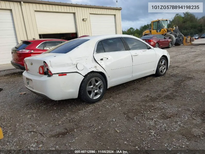 2009 Chevrolet Malibu Ls VIN: 1G1ZG57B894198235 Lot: 40712590