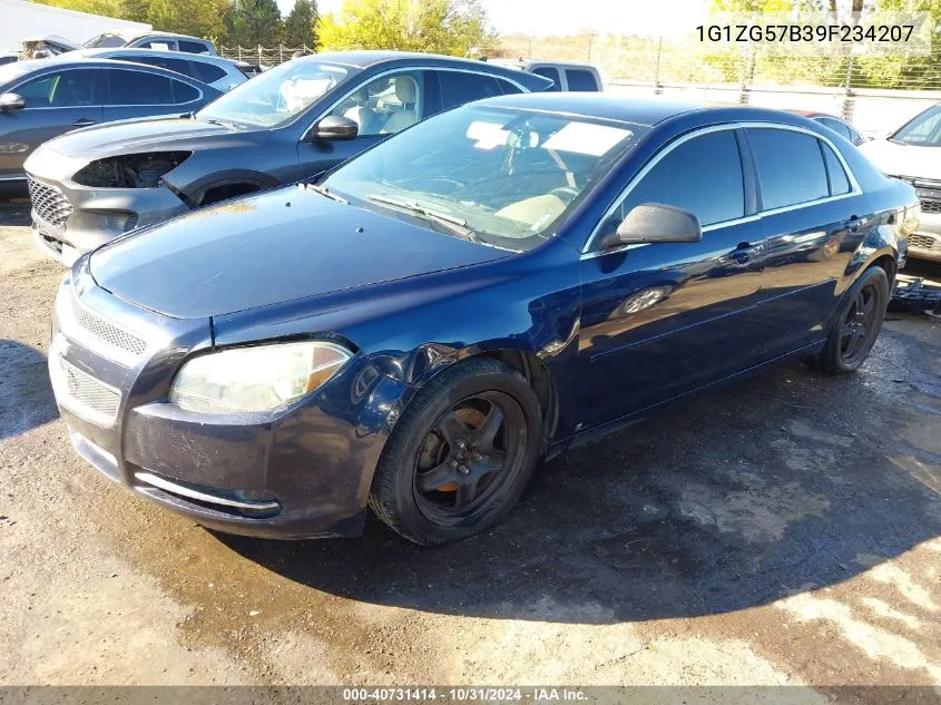 2009 Chevrolet Malibu Ls VIN: 1G1ZG57B39F234207 Lot: 40731414